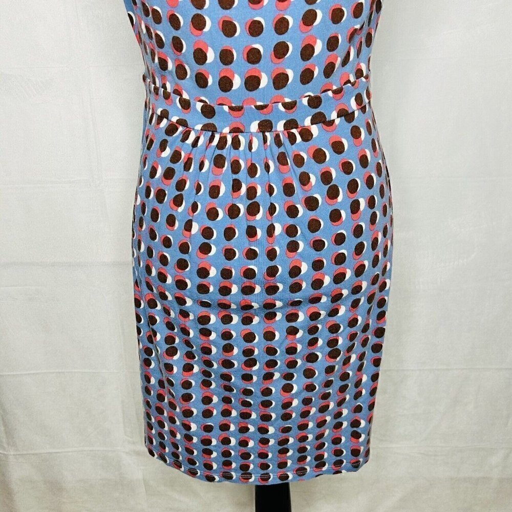 Boden Sleeveless Knit Shift Dress Sz 8P Petite Multicolor Dotted Print - Picture 10 of 10